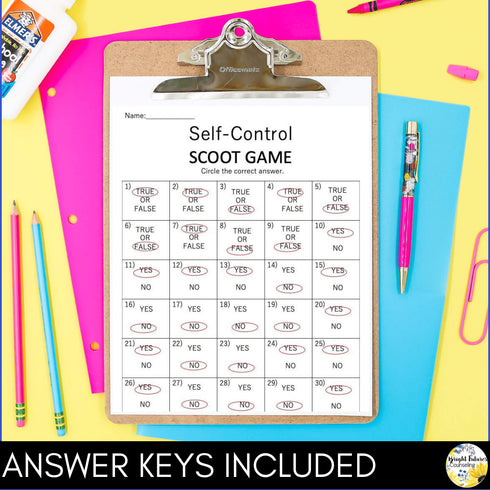 SEL Scoot BUNDLE - School Counseling Games for Growth Mindset, Empathy, & more!